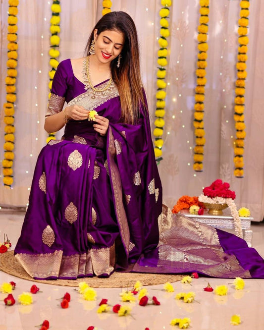 India’s Diverse Drapes Purple Colour Saree