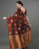 Silk Saree With Weaving Zari Design