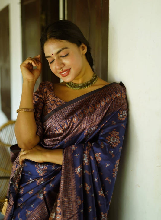 Modern Twists on a Classic Style Woven Saree