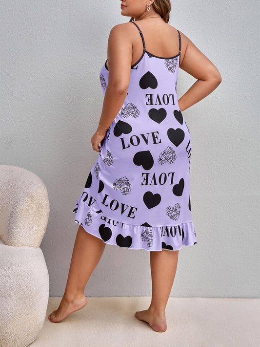 Dream Drift Love Letter Short Nighty for Women