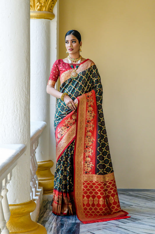 Soft Banarasi Silk Saree with Fancy Tassel