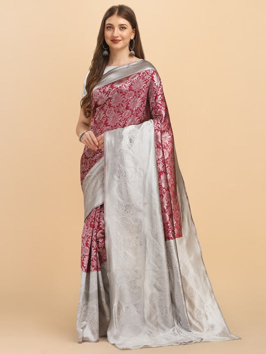 Elegence Selection Zari Woven Saree