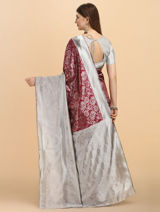 Elegence Selection Zari Woven Saree